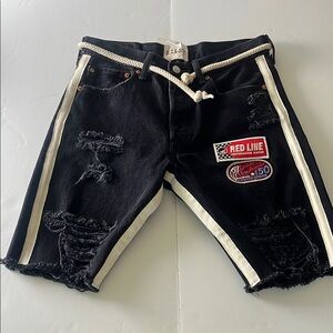 Free People Moto denim shorts NWT Riley x Free People